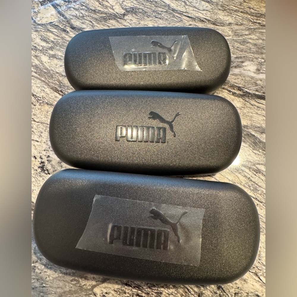 3 Puma Hard Black Glasses Case